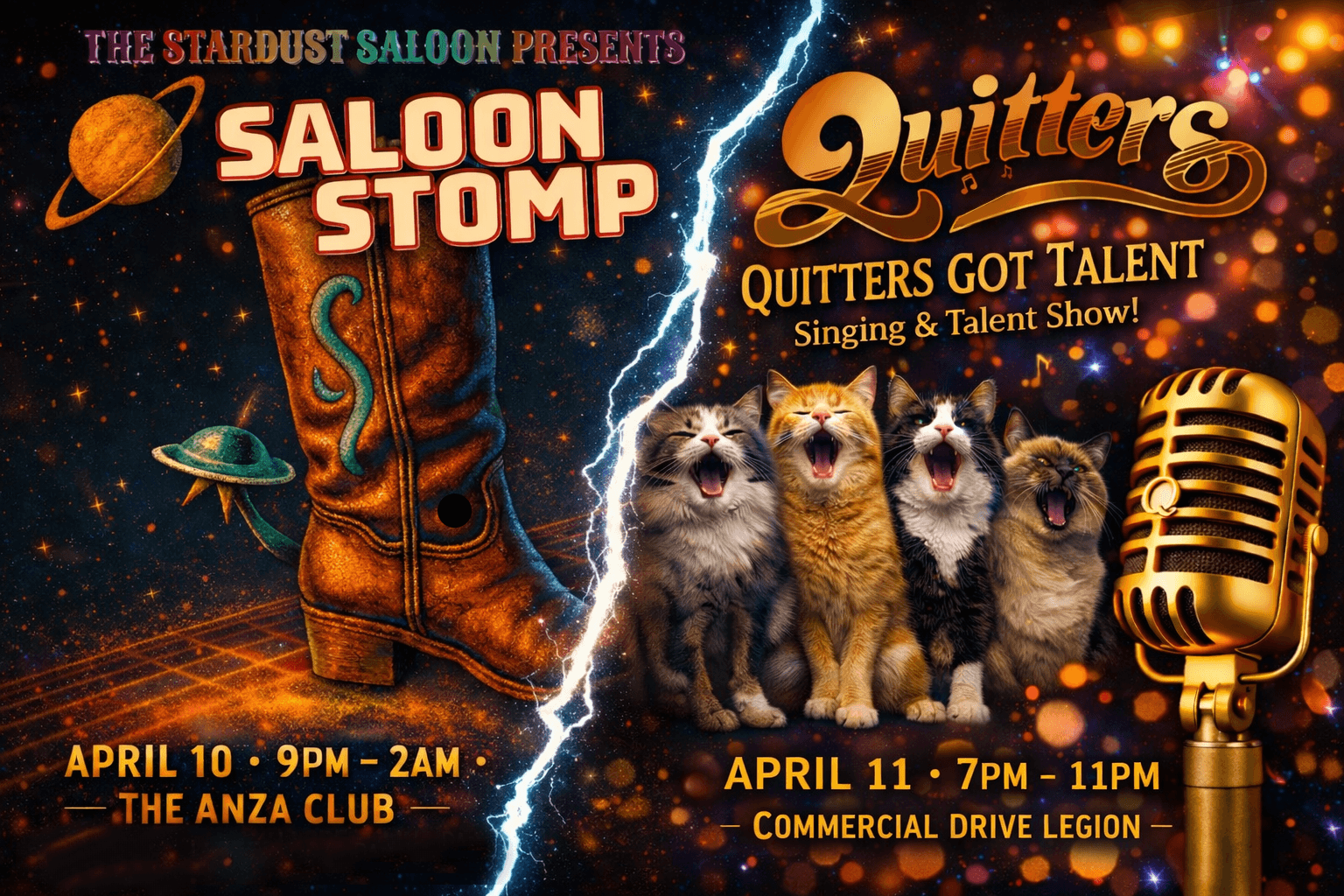 Quitters x Stardust Saloon